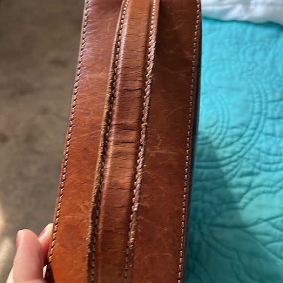 Authentic Vintage Celine Macadam vanity cosmetic case bag leather trim - Picture 14 of 14